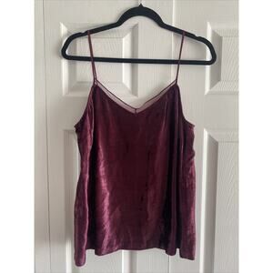 True Religion Womens Medium Purple Y2K Velour Tank Top Cami